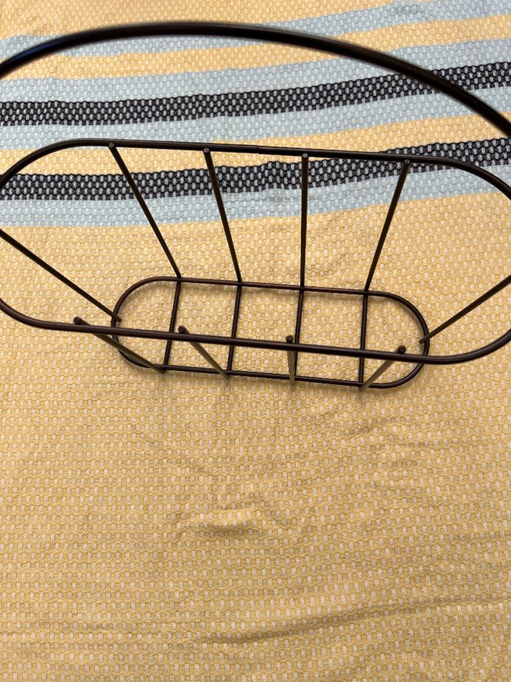 Modern Black Wire Basket Magazine Holder & Home Decor Organizer